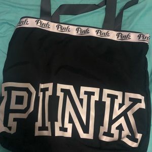 PINK Tote Bag w Top Zip